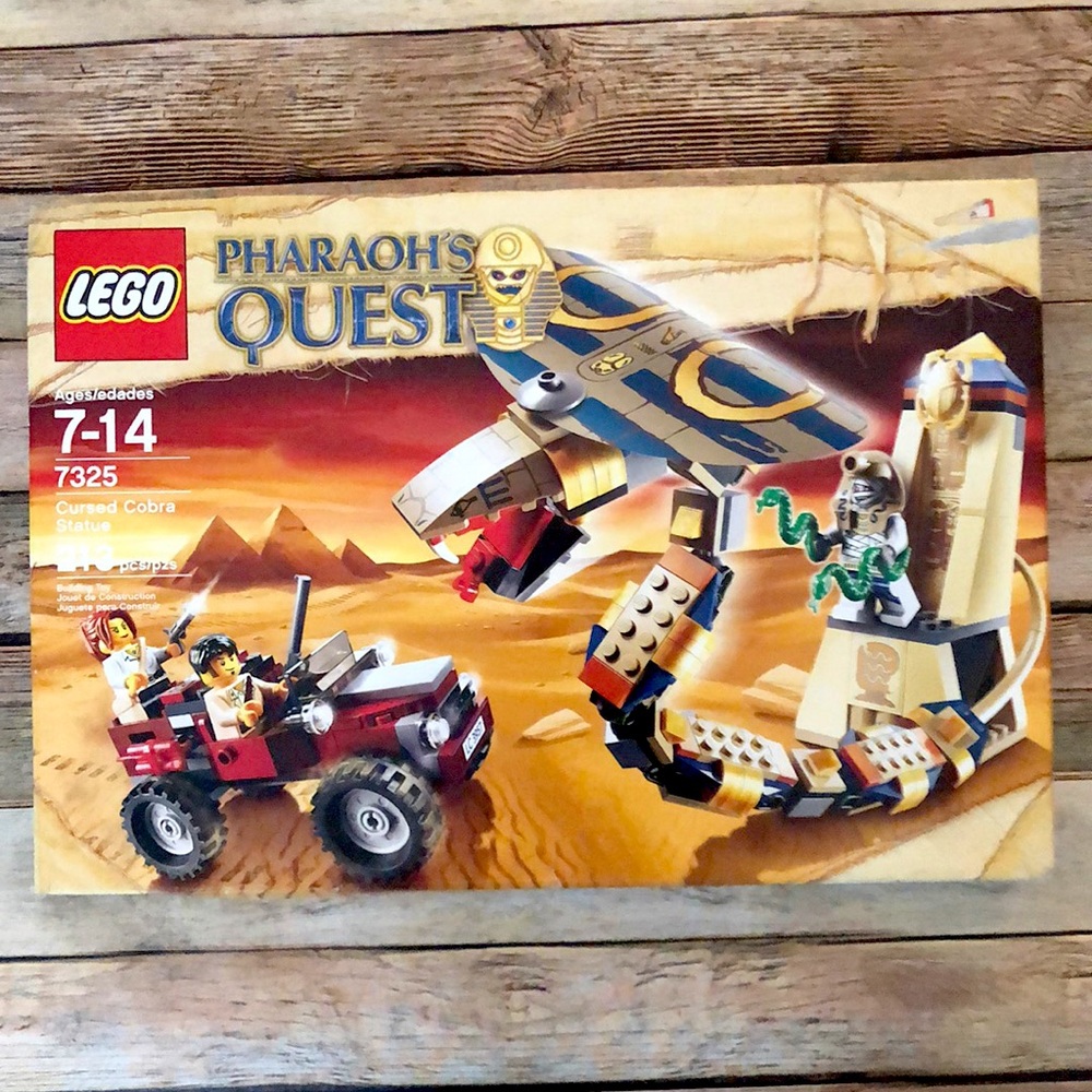 NEW SEALED Lego Set 7325 Pharaohs Quest, Cursed Cobra Statue.